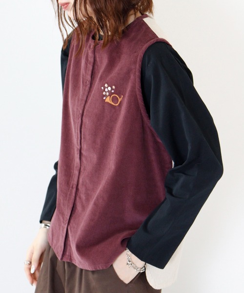 EMAGO ラッパ刺繍ベスト（ベスト）｜Emago（イマゴ）