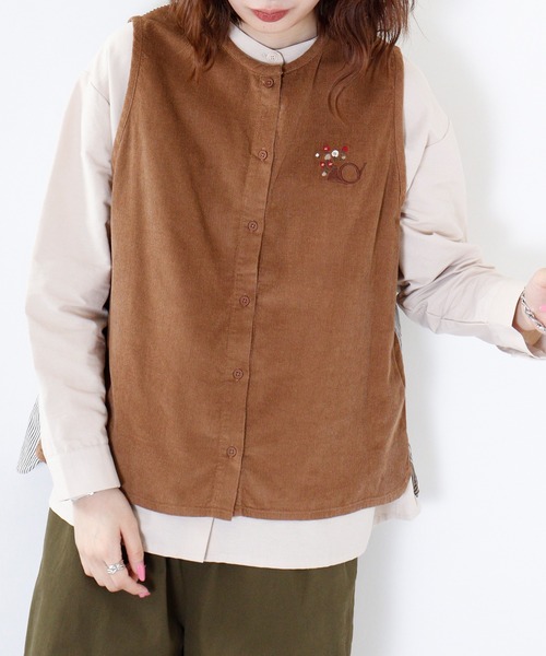 EMAGO ラッパ刺繍ベスト（ベスト）｜Emago（イマゴ）