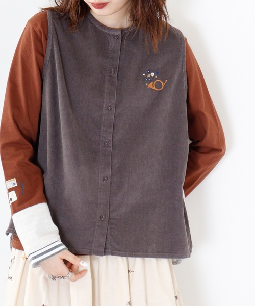 EMAGO ラッパ刺繍ベスト（ベスト）｜Emago（イマゴ）