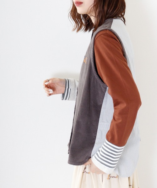 EMAGO ラッパ刺繍ベスト（ベスト）｜Emago（イマゴ）