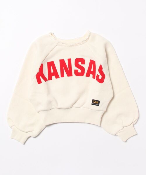 Lee（リー）の「【110-150cm】【親子】キッズ ラグラン パフスリーブ スエット（スウェット・キッズ・チャコールグレー/アイボリー/グレー・140/150/110/130/120）」の17枚目の写真