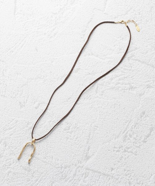 SHOO・LA・RUE（シューラルー）の「◆U字フェイクスェードネックレス（ネックレス・レディース・シルバー/ゴールド・00）」の5枚目の写真
