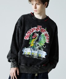 【THE ROLLING STONES×JACKROSE】 ハンドステッチピグメントスウェット