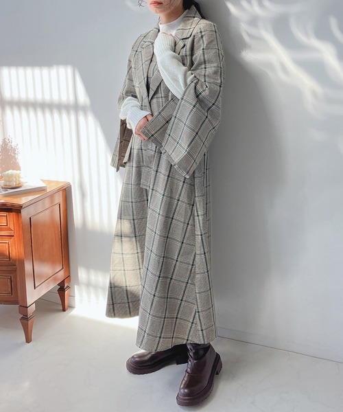 AS KNOW AS plus（アズノゥアズプラス）の「☆ベルト付き フレアジャンスカ　セットアップ可能（ジャンパースカート・レディース・グレー系その他/ベージュ系その他/その他・FREE）」の8枚目の写真