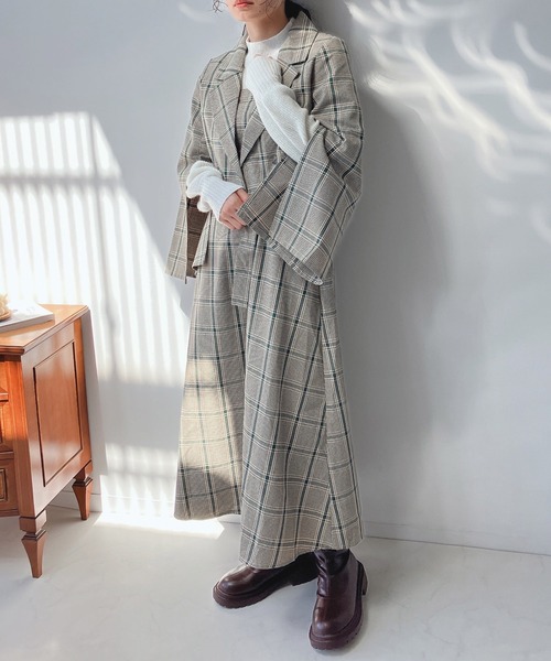 AS KNOW AS plus（アズノゥアズプラス）の「☆ベルト付き フレアジャンスカ　セットアップ可能（ジャンパースカート・レディース・グレー系その他/ベージュ系その他/その他・FREE）」の9枚目の写真