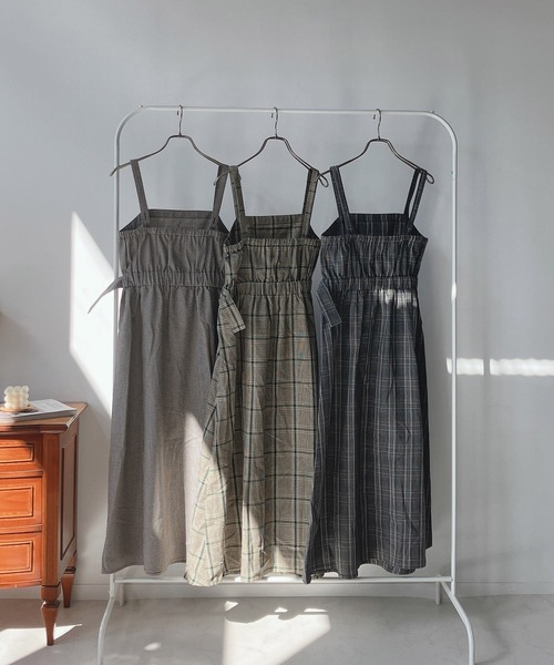 AS KNOW AS plus（アズノゥアズプラス）の「☆ベルト付き フレアジャンスカ　セットアップ可能（ジャンパースカート・レディース・グレー系その他/ベージュ系その他/その他・FREE）」の12枚目の写真