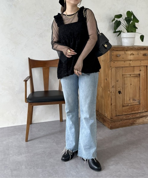 ボートネックシアートップス（Tシャツ/カットソー）｜prose verse