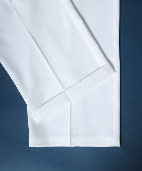 ANPAS(アンパス)の「Tuck Wide Straight Pants/センタープレス タック ワイド ストレートスラックスパンツ ボトムス メンズ(スラックス・メンズ・ホワイト/アイボリー/モカ/チャコール/ブラック・M/S/L/LL)」の16枚目の写真