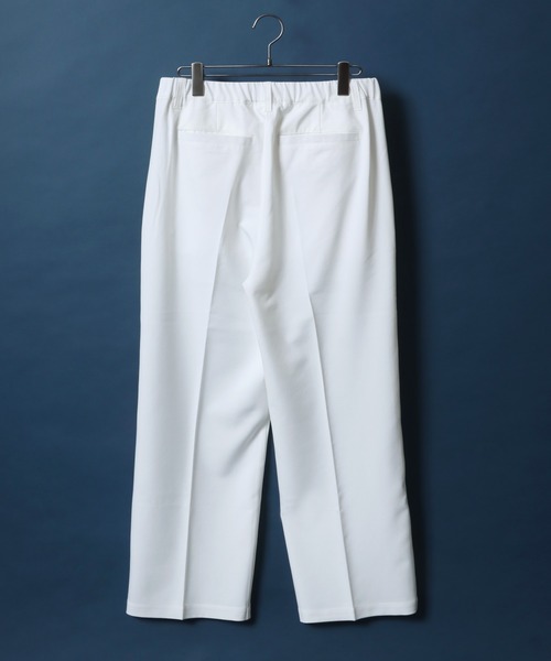 ANPAS(アンパス)の「Tuck Wide Straight Pants/センタープレス タック ワイド ストレートスラックスパンツ ボトムス メンズ(スラックス・メンズ・ホワイト/アイボリー/モカ/チャコール/ブラック・M/S/L/LL)」の6枚目の写真