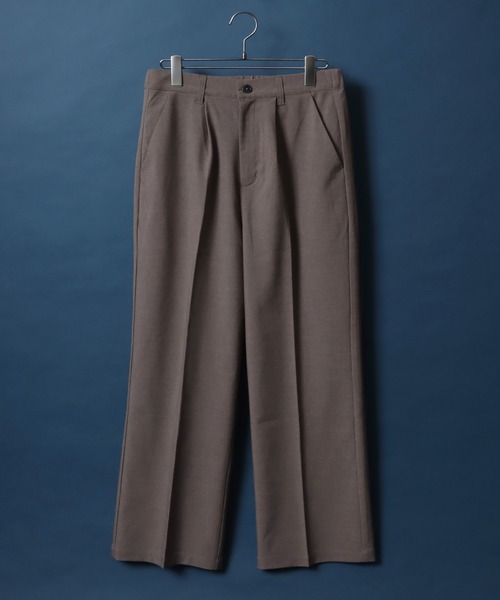ANPAS(アンパス)の「Tuck Wide Straight Pants/センタープレス タック ワイド ストレートスラックスパンツ ボトムス メンズ(スラックス・メンズ・ホワイト/アイボリー/モカ/チャコール/ブラック・M/S/L/LL)」の22枚目の写真