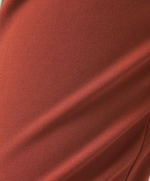 qualite（カリテ）の「【23AW】2WAYバックピーチタックパンツ/秋服/冬服/オフィスカジュアル（スラックス・レディース・ブラック/オフホワイト/ダークオレンジ・40/34/36/38）」の7枚目の写真