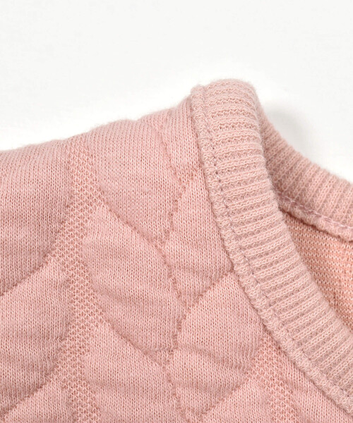 Noeil aime BeBe（ノイユエイムベベ）の「ケーブルジャガードマフラー付ワンピース(80~130cm)（ワンピース・キッズ・グリーン/ピンク・110cm/130cm/120cm/100cm/90cm/80ｃｍ）」の12枚目の写真