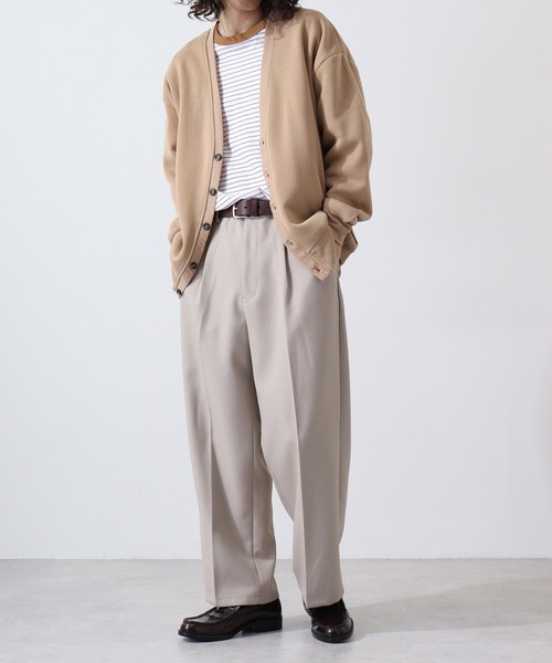 FUNALIVE(ファンアライブ)の「Fleece-lined cardigan / 裏起毛カーディガン unisex(カーディガン/ボレロ・メンズ・杢グレー/グレイッシュベージュ/ヘザーチャコール/ブラック/グリーン/ベージュ・L/XL/M)」の21枚目の写真