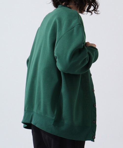 FUNALIVE(ファンアライブ)の「Fleece-lined cardigan / 裏起毛カーディガン unisex(カーディガン/ボレロ・メンズ・杢グレー/グレイッシュベージュ/ヘザーチャコール/ブラック/グリーン/ベージュ・L/XL/M)」の9枚目の写真