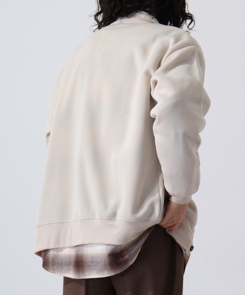 FUNALIVE(ファンアライブ)の「Fleece-lined cardigan / 裏起毛カーディガン unisex(カーディガン/ボレロ・メンズ・杢グレー/グレイッシュベージュ/ヘザーチャコール/ブラック/グリーン/ベージュ・L/XL/M)」の17枚目の写真