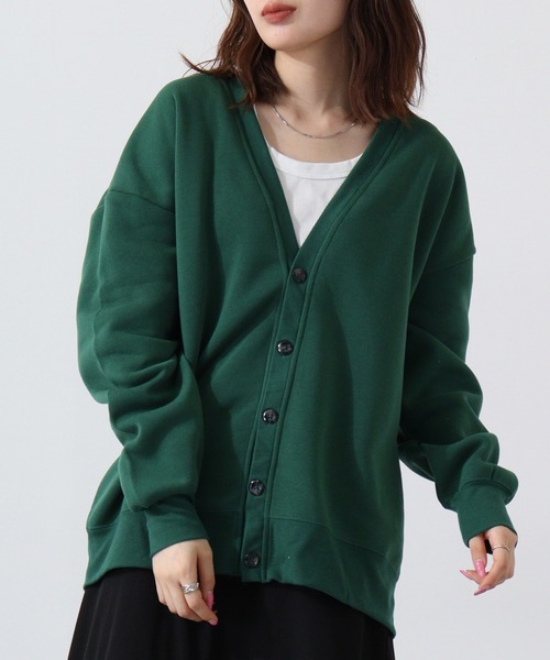 FUNALIVE(ファンアライブ)の「Fleece-lined cardigan / 裏起毛カーディガン unisex(カーディガン/ボレロ・メンズ・杢グレー/グレイッシュベージュ/ヘザーチャコール/ブラック/グリーン/ベージュ・L/XL/M)」の15枚目の写真