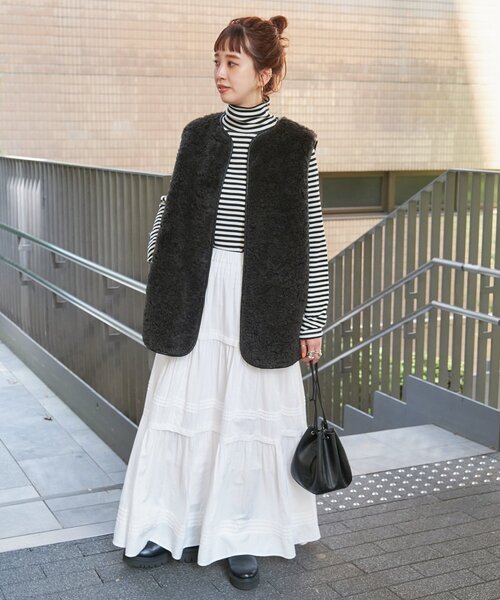 B.C STOCK（ベーセーストック）の「《追加》フェイクファーベスト