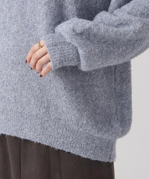 SHOO・LA・RUE（シューラルー）の「◆【体型カバー】ふわふわブークレトップス（ニット/セーター・レディース・ブラウン系その他/イエロー/アイボリー/サックスブルー・00）」の22枚目の写真