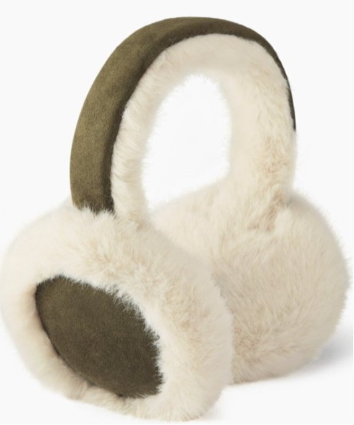 COMON＋（コモンプラス）の「ヘッドホン 型 もこもこ エコファー イヤーマフ（イヤーマフ・レディース・ベージュ/カーキ/ブラック/カーキ系2・FREE）」の12枚目の写真