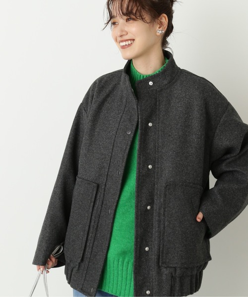 N.(N. Natural Beauty Basic)(エヌエヌナチュラルビューティーベーシック)の「【S Size Line】◆ジャージーメルトンスタジアムジャンパー(ブルゾン・レディース・杢グレー/ブラック・MEDIUM/SMALL)」の11枚目の写真