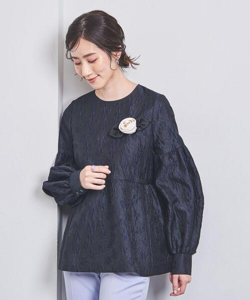 UNITED ARROWS(ユナイテッドアローズ)の「サテン ローズ ブローチ(ブローチ/コサージュ・レディース・ブラック/オフホワイト・FREE)」の10枚目の写真