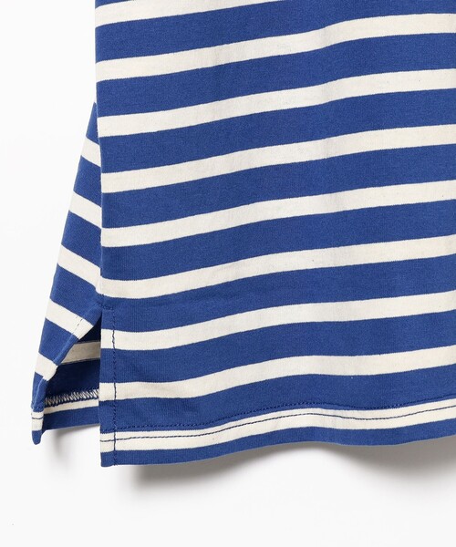 sage de cret(サージュデクレ)の「sage de cret / Border Boat Neck Pullover Shirt(Tシャツ/カットソー・メンズ・ブルー・SMALL/MEDIUM/LARGE)」の4枚目の写真