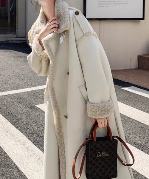 N.s（エヌドットエス）の「ビックカラーボアロングフェイクムートン