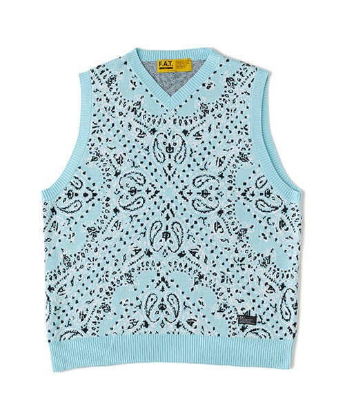 FAT（エフエイティー）の「HANK-V（ベスト・メンズ・オレンジ/ブラウン/ブラック/ターコイズブルー・SKINNY(L)/JUMBO(XXL)/FAT(XL)）」の3枚目の写真