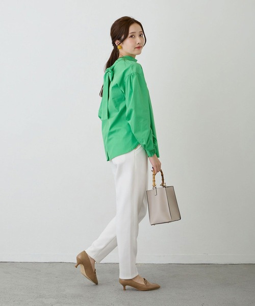 NICOLE white（ニコルホワイト）の「テーパードパンツ／ダンボールポンチ（その他パンツ・レディース・ベージュ/オフホワイト/ブラック・FREE）」の20枚目の写真