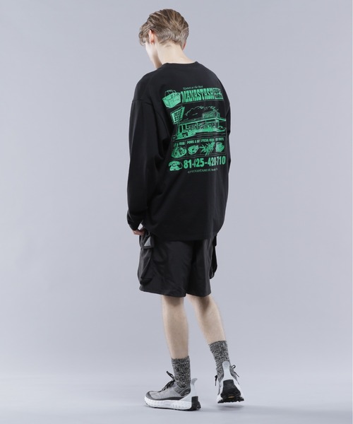 MANASTASH(マナスタッシュ)の「MANASTASH/マナスタッシュ/CiTee L/S SUPERMARKET/シティーロングスリーブ スーパーマーケット(Tシャツ/カットソー・メンズ・ホワイト/ブラック/ピンク・L/XL/M/S)」の5枚目の写真