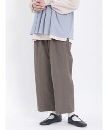 Samansa Mos2 | 【保温加工】タックストレートパンツ(その他パンツ)