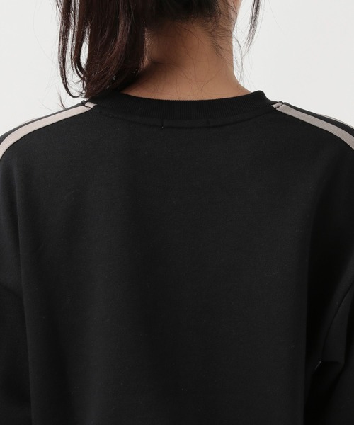 BAYFLOW(ベイフロー)の「【選べる着丈】トラックラインプルオーバー(スウェット・レディース・アイボリー/ブラック/グリーン・SMALL/MEDIUM)」の14枚目の写真