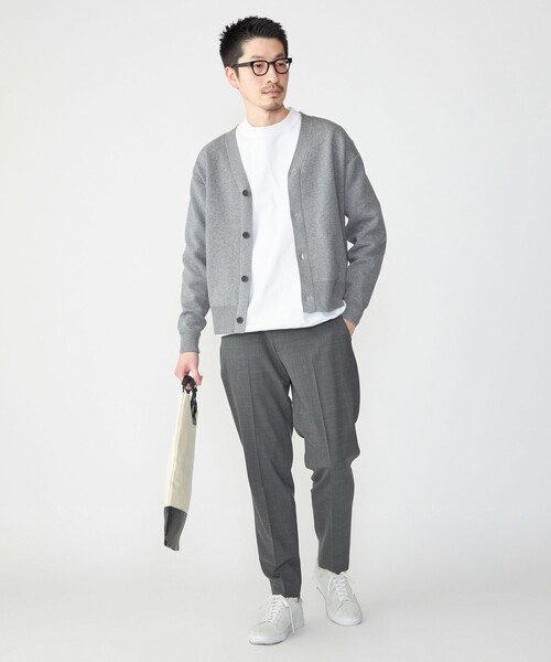 SHIPS（シップス）の「SHIPS: 〈手洗い可能〉 ダブルフェイス コットン カシミヤ Vネック カーディガン（カーディガン/ボレロ・メンズ・キャメル/ブラック/ダークグレー・MEDIUM/LARGE/SMALL/X-LARGE）」の15枚目の写真