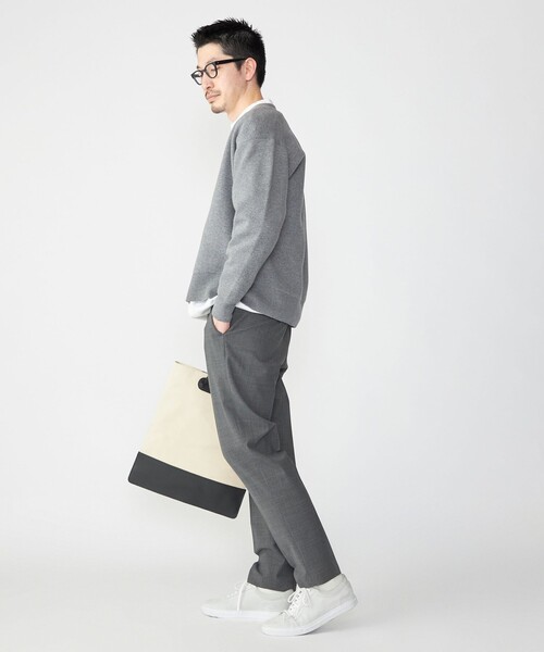 SHIPS（シップス）の「SHIPS: 〈手洗い可能〉 ダブルフェイス コットン カシミヤ Vネック カーディガン（カーディガン/ボレロ・メンズ・キャメル/ブラック/ダークグレー・MEDIUM/LARGE/SMALL/X-LARGE）」の22枚目の写真