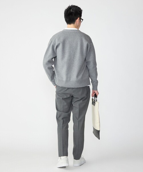 SHIPS（シップス）の「SHIPS: 〈手洗い可能〉 ダブルフェイス コットン カシミヤ Vネック カーディガン（カーディガン/ボレロ・メンズ・キャメル/ブラック/ダークグレー・MEDIUM/LARGE/SMALL/X-LARGE）」の10枚目の写真