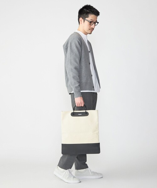 SHIPS（シップス）の「SHIPS: 〈手洗い可能〉 ダブルフェイス コットン カシミヤ Vネック カーディガン（カーディガン/ボレロ・メンズ・キャメル/ブラック/ダークグレー・MEDIUM/LARGE/SMALL/X-LARGE）」の16枚目の写真