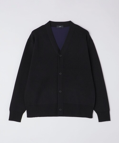 SHIPS（シップス）の「SHIPS: 〈手洗い可能〉 ダブルフェイス コットン カシミヤ Vネック カーディガン（カーディガン/ボレロ・メンズ・キャメル/ブラック/ダークグレー・MEDIUM/LARGE/SMALL/X-LARGE）」の18枚目の写真