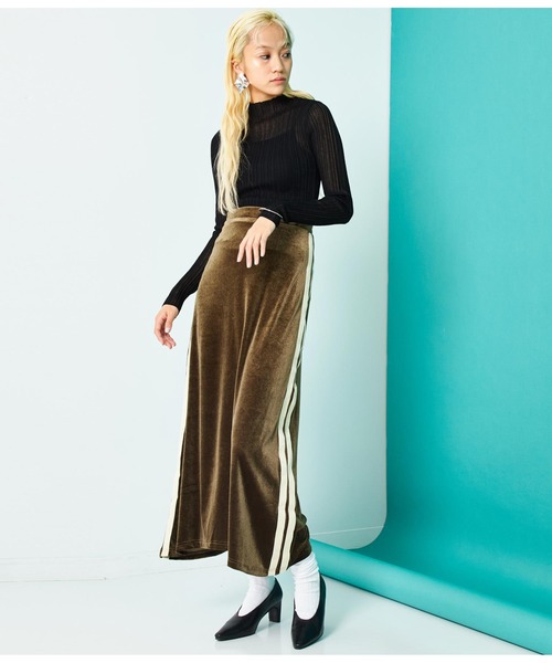 Settimissimo（セッティミッシモ）の「シアーリブ ボトルネック プルオーバー 長袖（Tシャツ/カットソー・レディース・グレー/ミント/ブラック・FREE）」の10枚目の写真