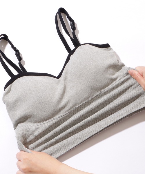Lace Ladies(レースレディース)の「ダブルストラップベーシックハーフトップ(キャミソール・レディース・ホワイト/グレー/ブラック・FREE)」の22枚目の写真