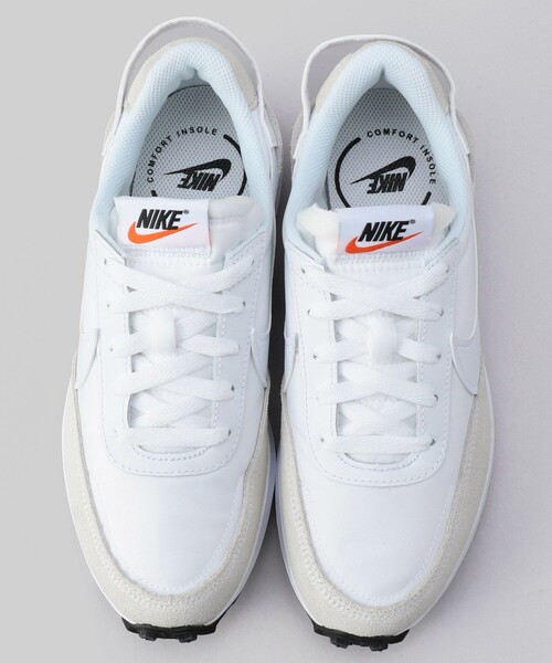 NIKE(ナイキ)の「NIKE/ナイキ 限定展開 ナイキ ウィメンズ ワッフル デビュー(スニーカー・レディース・ブラック/ホワイト/ベージュ・23.5cm/24.0cm/24.5cm)」の4枚目の写真
