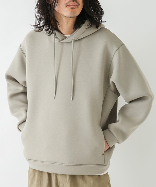 URBAN RESEARCH Sonny Label（アーバンリサーチサニーレーベル）の「ダンボールプルオーバーパーカー（パーカー・メンズ・ホワイト/ライトカーキ/ブラック/グレー系その他・MEDIUM/LARGE/X-LARGE）」の21枚目の写真