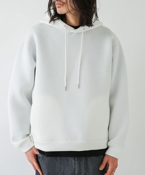 URBAN RESEARCH Sonny Label（アーバンリサーチサニーレーベル）の「ダンボールプルオーバーパーカー（パーカー・メンズ・ホワイト/ライトカーキ/ブラック/グレー系その他・MEDIUM/LARGE/X-LARGE）」の5枚目の写真