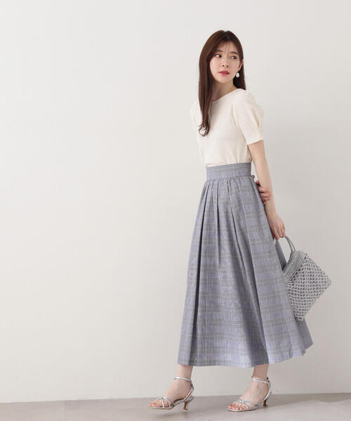 PROPORTION BODY DRESSING（プロポーションボディドレッシング）の「チェックギャザースカート / 1214120305（スカート・レディース・ブラック/ネイビー・SMALL/MEDIUM）」の16枚目の写真