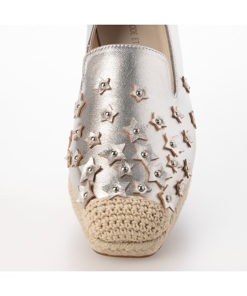 Mode et Jacomo（モードエジャコモ）の「スターモチーフスリッポンシューズ（サンダル・レディース・アイボリー/シルバー・24cm/23.5cm/23cm/22.5cm/24.5cm）」の9枚目の写真