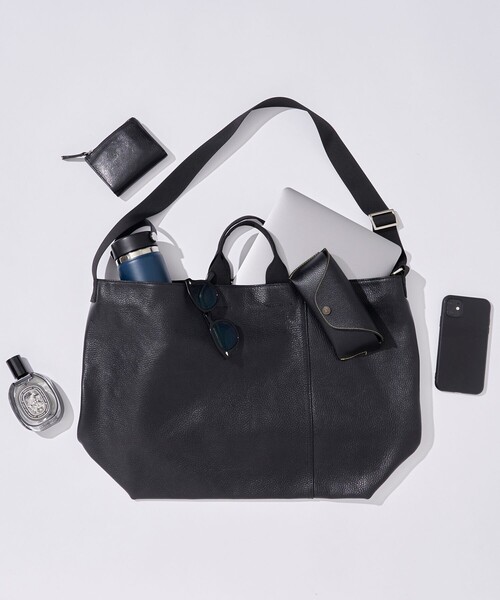 Firsthand(ファーストハンド)の「Firsthand/ファーストハンド 2WAY Leather Messenger Bag / 2WAYレザーメッセンジャーバッグ / 牛革 / 本革(メッセンジャーバッグ・メンズ・ブラック・ONE SIZE)」の16枚目の写真