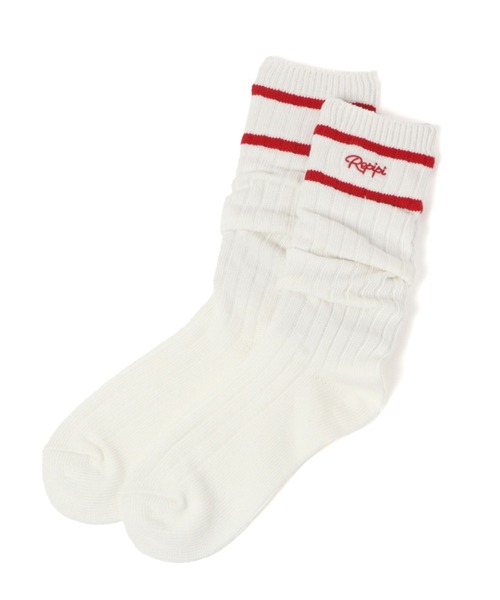 repipi armario（レピピ アルマリオ）の「ラインルーズソックス（ソックス/靴下・キッズ・ブルー/ブラック/コーラル/パープル/レッド/ライム/ホワイト・FREE）」の7枚目の写真