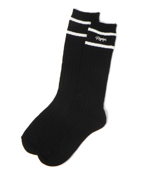 repipi armario（レピピ アルマリオ）の「ラインルーズソックス（ソックス/靴下・キッズ・ブルー/ブラック/コーラル/パープル/レッド/ライム/ホワイト・FREE）」の14枚目の写真
