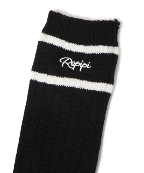 repipi armario（レピピ アルマリオ）の「ラインルーズソックス（ソックス/靴下・キッズ・ブルー/ブラック/コーラル/パープル/レッド/ライム/ホワイト・FREE）」の16枚目の写真