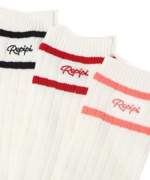 repipi armario（レピピ アルマリオ）の「ラインルーズソックス（ソックス/靴下・キッズ・ブルー/ブラック/コーラル/パープル/レッド/ライム/ホワイト・FREE）」の19枚目の写真