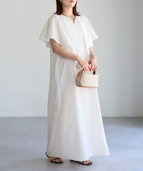 Riberry(リベリー)の「ブロードケープワンピース(ワンピース・レディース・ネイビー/オフホワイト/ブラック・MEDIUM)」の19枚目の写真